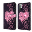 For Xiaomi Redmi Note 10 5G Crystal 3D Shockproof Protective Leather Phone Case(Lace Love) - free shipping - PMC TechLife - Order now!