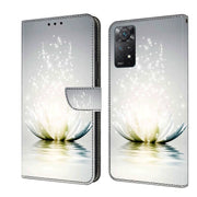 For Xiaomi Redmi Note 11 Pro 5G / 4G Global Crystal 3D Shockproof Protective Leather Phone Case(Light Lotus)