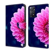 For Xiaomi Redmi Note 11 Pro 5G / 4G Global Crystal 3D Shockproof Protective Leather Phone Case(Pink Petals)