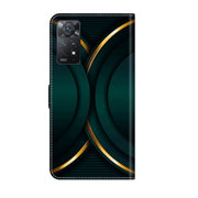 For Xiaomi Redmi Note 11 Pro 5G / 4G Global Crystal 3D Shockproof Protective Leather Phone Case(Gold Outline)