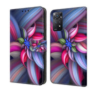 For Xiaomi Redmi Note 11 Pro 5G / 4G Global Crystal 3D Shockproof Protective Leather Phone Case(Colorful Flower)