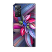 For Xiaomi Redmi Note 11 Pro 5G / 4G Global Crystal 3D Shockproof Protective Leather Phone Case(Colorful Flower)