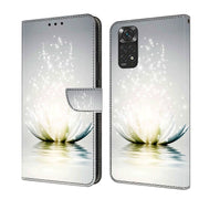 For Xiaomi Redmi Note 11 Global Crystal 3D Shockproof Protective Leather Phone Case(Light Lotus)