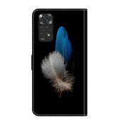 For Xiaomi Redmi Note 11 Global Crystal 3D Shockproof Protective Leather Phone Case(Two Branches)