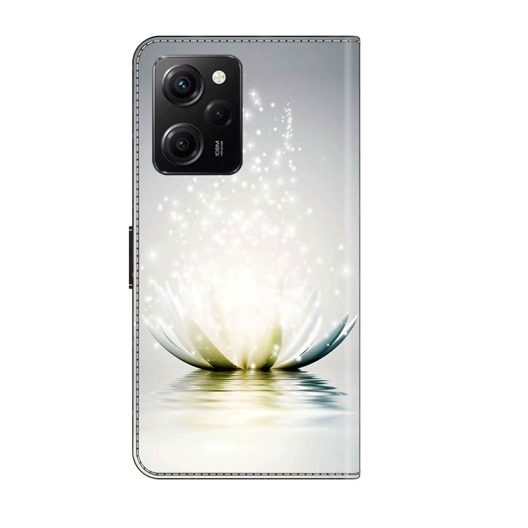 For Xiaomi Redmi Note 12 Pro Global Crystal 3D Shockproof Protective Leather Phone Case(Light Lotus)