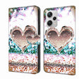 For Xiaomi Redmi Note 12 Pro+ Crystal 3D Shockproof Protective Leather Phone Case(Pink Diamond Heart) - free shipping - PMC TechLife - Order now!