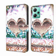 For Xiaomi Redmi Note 12 5G Global / Poco X5 Crystal 3D Shockproof Protective Leather Phone Case(Pink Diamond Heart) - free shipping - PMC TechLife - Order now!