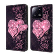 For Xiaomi 13 Pro Crystal 3D Shockproof Protective Leather Phone Case(Lace Love) - free shipping - PMC TechLife - Order now!