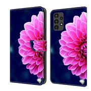 For Samsung Galaxy A13 4G / 5G / A04S Crystal 3D Shockproof Protective Leather Phone Case(Pink Petals)