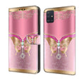 For Samsung Galaxy A51 4G Crystal 3D Shockproof Protective Leather Phone Case(Pink Bottom Butterfly) - free shipping - PMC TechLife - Order now!