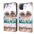 For Samsung Galaxy A51 4G Crystal 3D Shockproof Protective Leather Phone Case(Pink Diamond Heart) - free shipping - PMC TechLife - Order now!