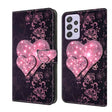 For Samsung Galaxy A52 / A52s 5G Crystal 3D Shockproof Protective Leather Phone Case(Lace Love) - free shipping - PMC TechLife - Order now!