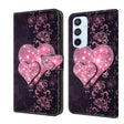For Samsung Galaxy A54 5G Crystal 3D Shockproof Protective Leather Phone Case(Lace Love) - free shipping - PMC TechLife - Order now!