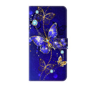 For Samsung Galaxy A54 5G Crystal 3D Shockproof Protective Leather Phone Case(Diamond Butterfly)