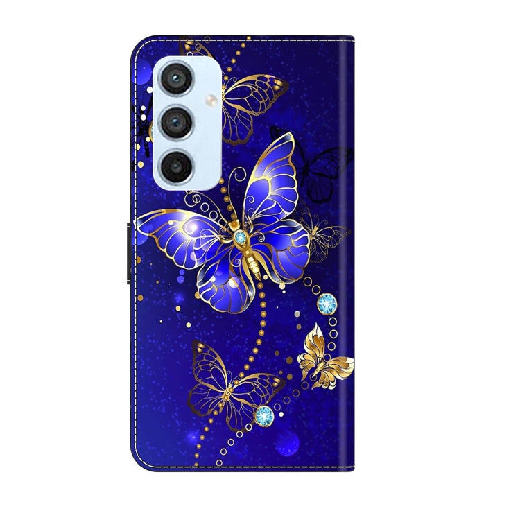 For Samsung Galaxy A54 5G Crystal 3D Shockproof Protective Leather Phone Case(Diamond Butterfly)