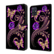 For Samsung Galaxy A71 4G Crystal 3D Shockproof Protective Leather Phone Case(Purple Flower Butterfly) - free shipping - PMC TechLife - Order now!