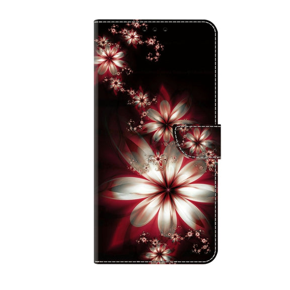 For Samsung Galaxy S8+ Crystal 3D Shockproof Protective Leather Phone Case(Fantastic Flower)