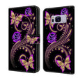 For Samsung Galaxy S8+ Crystal 3D Shockproof Protective Leather Phone Case(Purple Flower Butterfly) - free shipping - PMC TechLife - Order now!