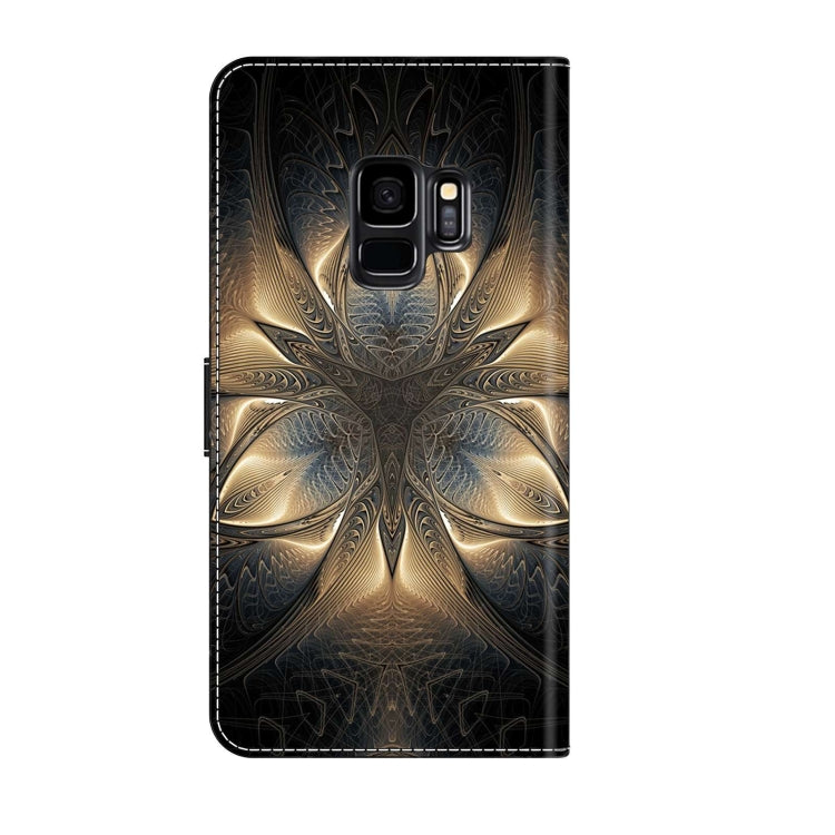 For Samsung Galaxy S9 Crystal 3D Shockproof Protective Leather Phone Case(Luminous Building)