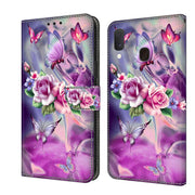 For Samsung Galaxy S10e Crystal 3D Shockproof Protective Leather Phone Case(Butterfly)
