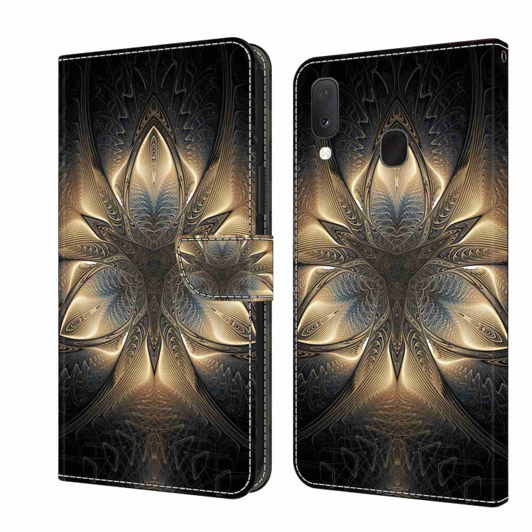 For Samsung Galaxy S10e Crystal 3D Shockproof Protective Leather Phone Case(Luminous Building)