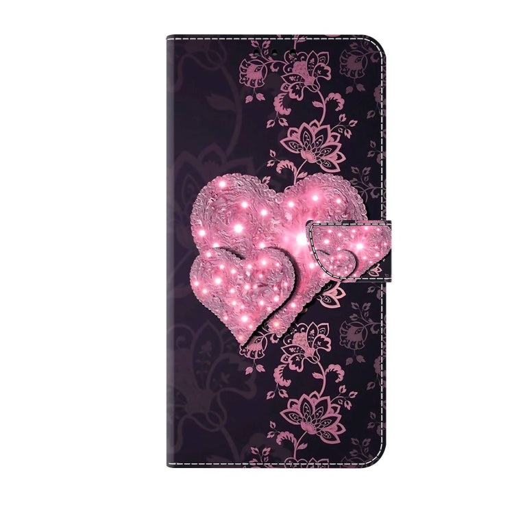 For Samsung Galaxy S10e Crystal 3D Shockproof Protective Leather Phone Case(Lace Love)