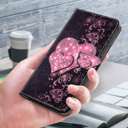 For Samsung Galaxy S10e Crystal 3D Shockproof Protective Leather Phone Case(Lace Love)