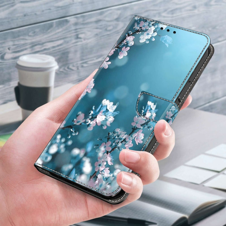 For Samsung Galaxy S10e Crystal 3D Shockproof Protective Leather Phone Case(Plum Flower)