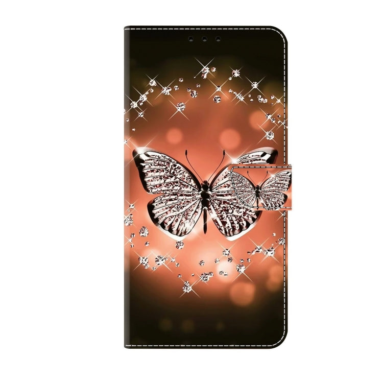 For Samsung Galaxy S20 FE Crystal 3D Shockproof Protective Leather Phone Case(Crystal Butterfly)