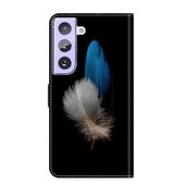 For Samsung Galaxy S21+ Crystal 3D Shockproof Protective Leather Phone Case(Two Branches)