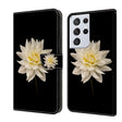 For Samsung Galaxy S21 Ultra Crystal 3D Shockproof Protective Leather Phone Case(White Flower) - free shipping - PMC TechLife - Order now!