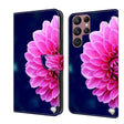 For Samsung Galaxy S22 Ultra Crystal 3D Shockproof Protective Leather Phone Case(Pink Petals) - free shipping - PMC TechLife - Order now!