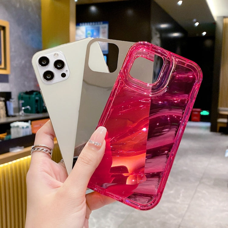 For iPhone 14 Pro Laser Sequin Waves TPU Phone Case(Red)