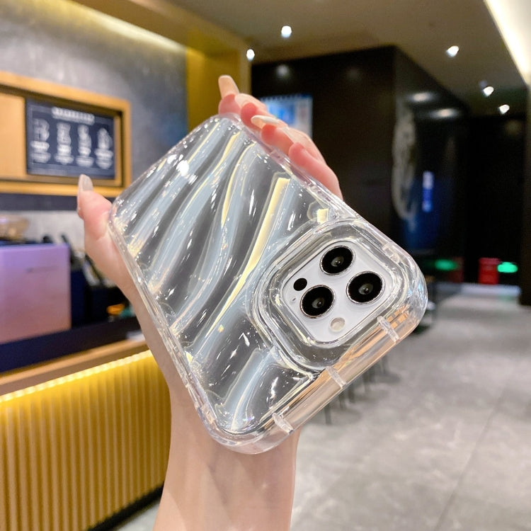 For iPhone 11 Pro Laser Sequin Waves TPU Phone Case(Transparent)