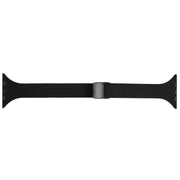 For Apple Watch 8 41mm Magnetic Buckle Slim Silicone Watch Band(Black)
