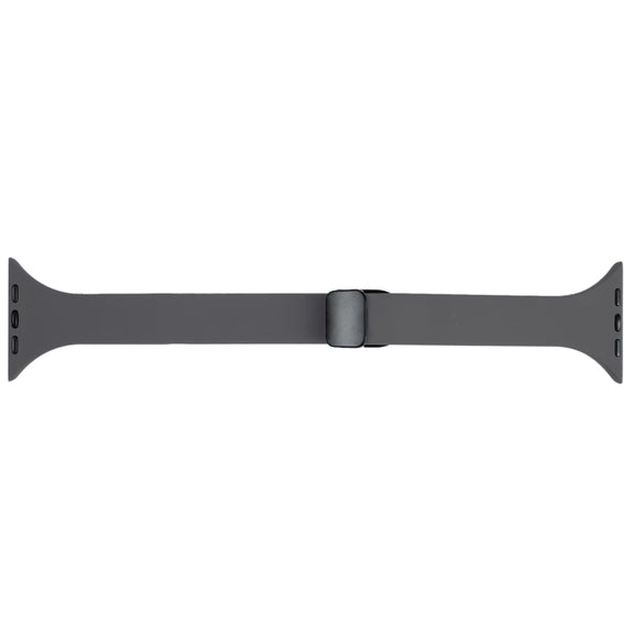 For Apple Watch 8 45mm  Magnetic Buckle Slim Silicone Watch Band(Starry Grey)