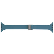 For Apple Watch 8 45mm  Magnetic Buckle Slim Silicone Watch Band(Light Green)