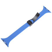 For Apple Watch 7 41mm Magnetic Buckle Slim Silicone Watch Band(Royal Blue)