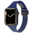 For Apple Watch 6 40mm Magnetic Buckle Slim Silicone Watch Band(Midnight Blue) - Watch Bands by PMC TechLife | Online Shopping South Africa | PMC TechLife