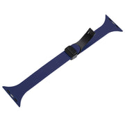 For Apple Watch 6 40mm Magnetic Buckle Slim Silicone Watch Band(Midnight Blue)