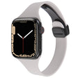 For Apple Watch 6 40mm Magnetic Buckle Slim Silicone Watch Band(Rock Grey) - Watch Bands by PMC TechLife | Online Shopping South Africa | PMC TechLife