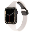 For Apple Watch 6 44mm Magnetic Buckle Slim Silicone Watch Band(Starlight) - Watch Bands by PMC TechLife | Online Shopping South Africa | PMC TechLife