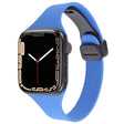For Apple Watch 5 44mm Magnetic Buckle Slim Silicone Watch Band(Royal Blue) - Watch Bands by PMC TechLife | Online Shopping South Africa | PMC TechLife
