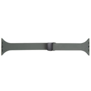 For Apple Watch 5 44mm Magnetic Buckle Slim Silicone Watch Band(Army Green)