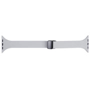 For Apple Watch 4 44mm Magnetic Buckle Slim Silicone Watch Band(Light Grey)