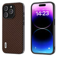 For iPhone 15 ABEEL Carbon Fiber Texture Protective Phone Case(Dark Brown) - free shipping - PMC TechLife - Order now!