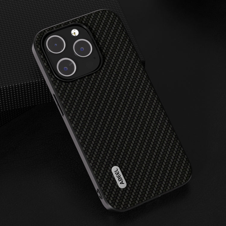 For iPhone 15 Plus ABEEL Carbon Fiber Texture Protective Phone Case(Black)