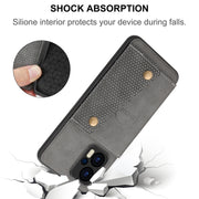 For Xiaomi Redmi Note 12 Turbo/Poco F5 Double Buckle Card Slots Magnetic Phone Case(Black)