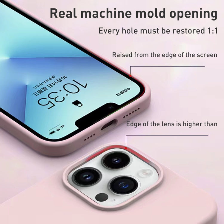 For iPhone 14 Liquid Silicone MagSafe Phone Case(Light Blue)