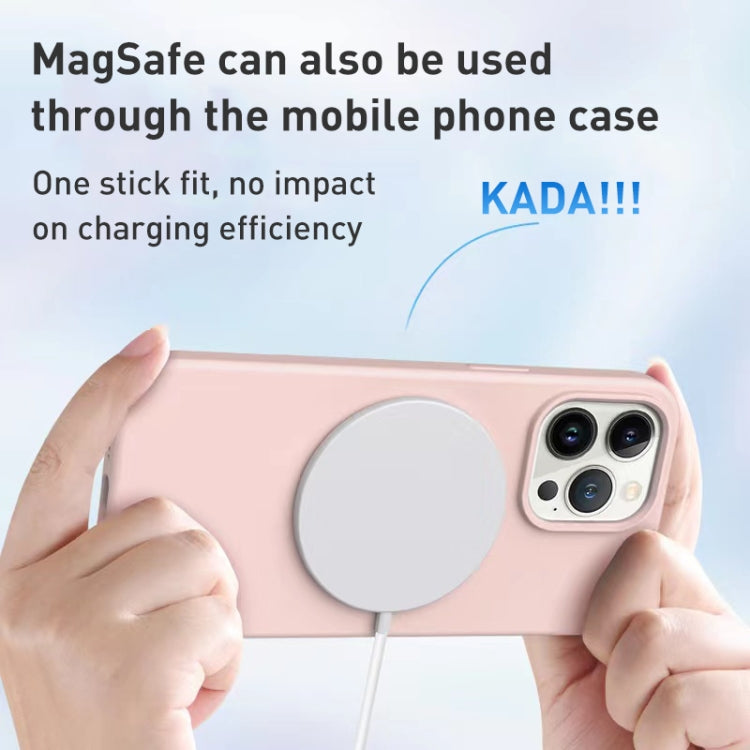 For iPhone 14 Liquid Silicone MagSafe Phone Case(Light Blue)